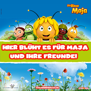 Biene Maja Klatschmohnwiese